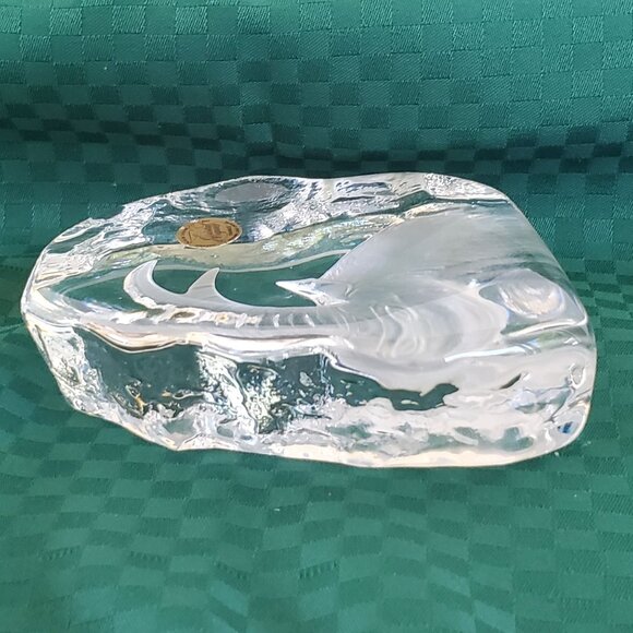 Cristal D'Arques France 24% Lead Crystal Alpine Goat Sculpture Paperweight - Picture 5 of 8